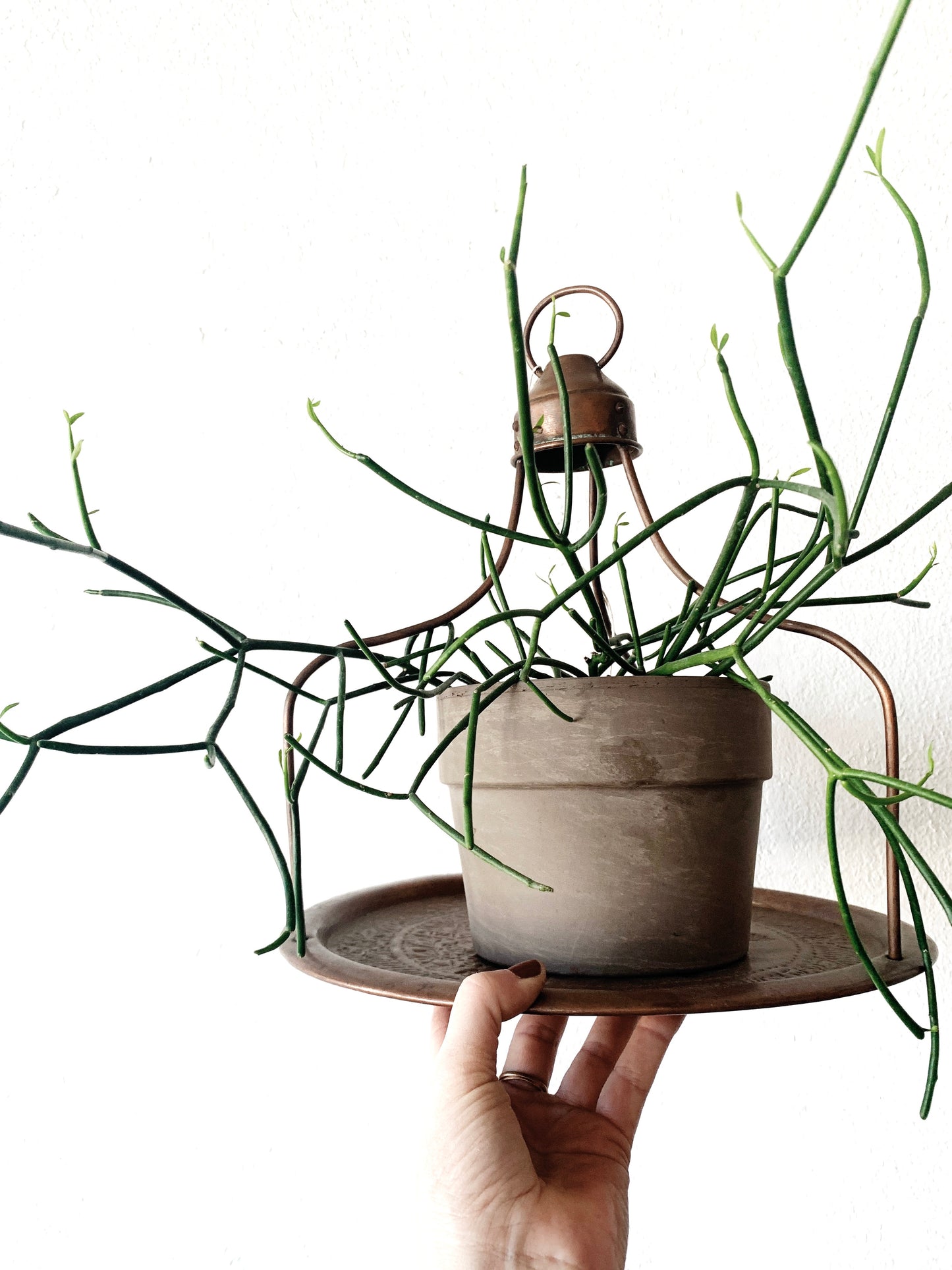 Antique Hanging Copper Tray