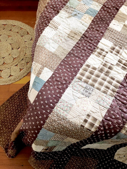 Antique Cotton Calico Quilt