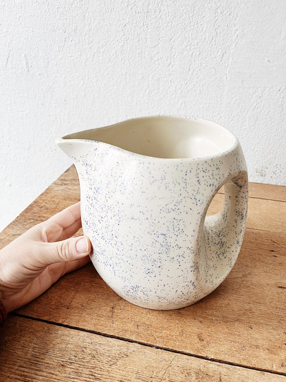 Vintage Speckled Pot Belly Pitcher