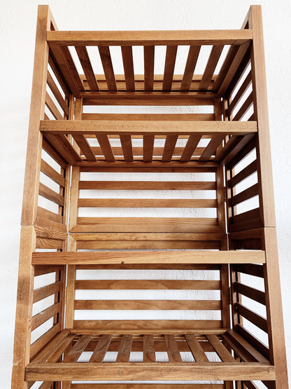 Slatted Wood Shelves