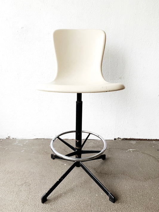 Mid Century Modern Fiberglass Cosco Swivel Stool