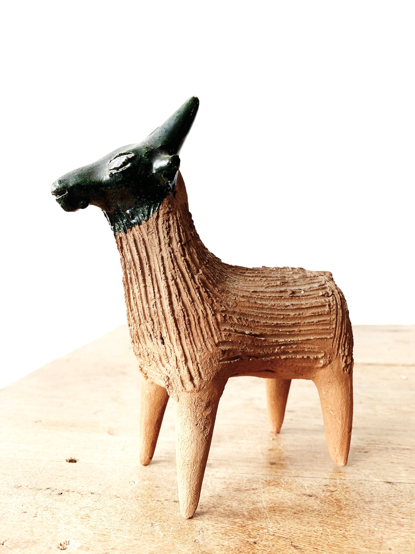 Vintage Handmade Clay Animal Peru