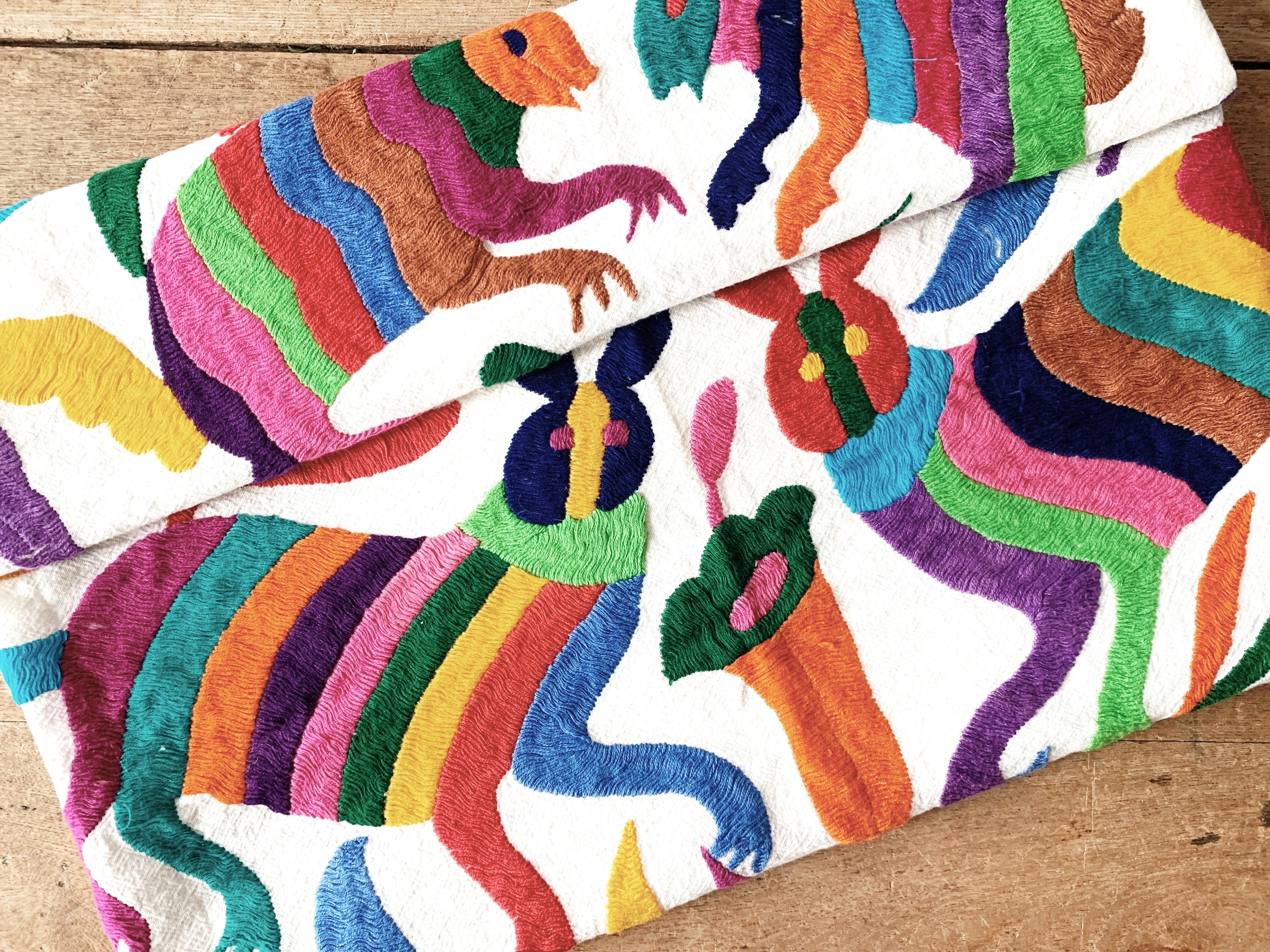 Vintage Hand Embroidered Textile - Thumbnail 5