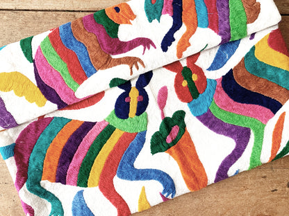 Vintage Hand Embroidered Textile