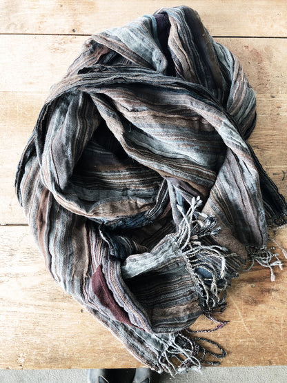 Oversized Gauzey Wool Scarf