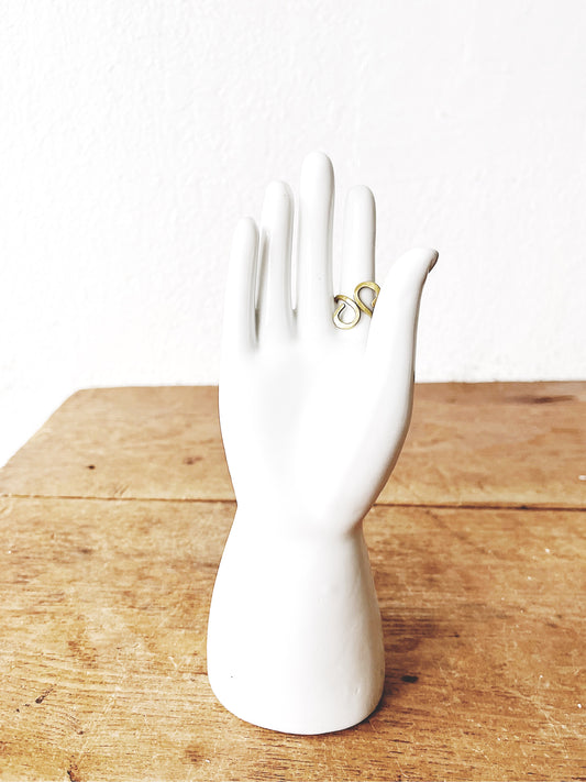 Vintage White Porcelain Hand
