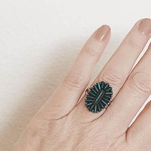Vintage Zuni Turquoise Ring 5.5
