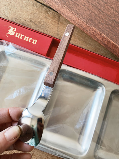 Vintage Burnco Serving Tray with Spoon
