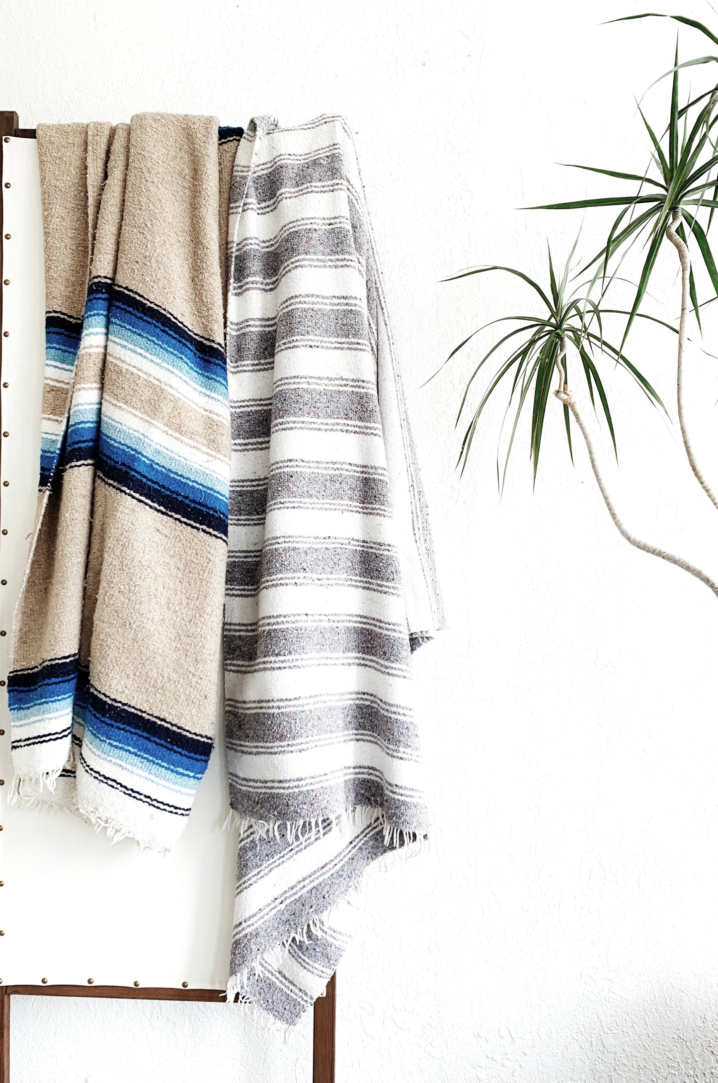 Vintage Striped Beach / Camp Blanket