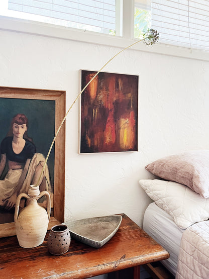 Vintage Original Abstract Oil Painting