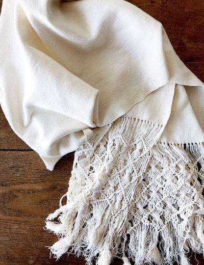 Vintage Cotton Fringed Textile