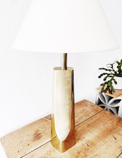 Vintage Brass Modernist Lamp