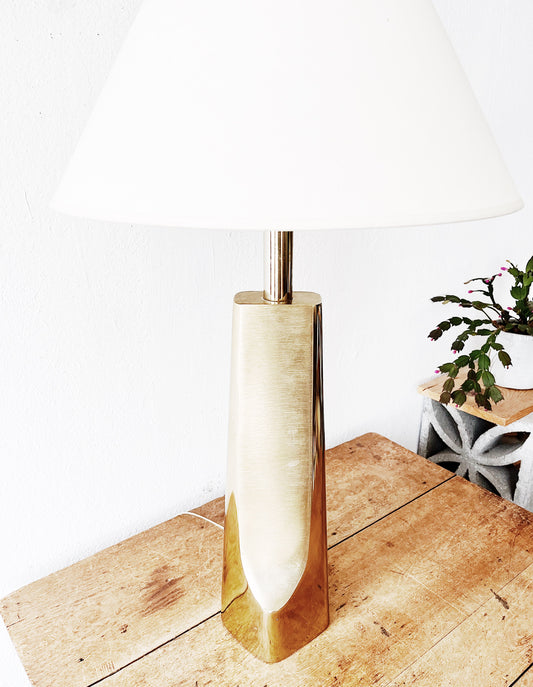 Vintage Brass Modernist Lamp