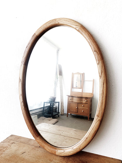 Large Vintage Oval Mirror