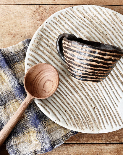 Handmade Pair of Stoneware Plates