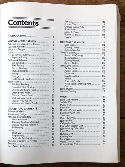 Vintage Quilted Clothing Book