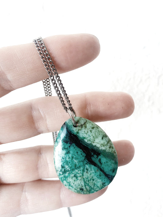 Vintage Turquoise Pendant Necklace