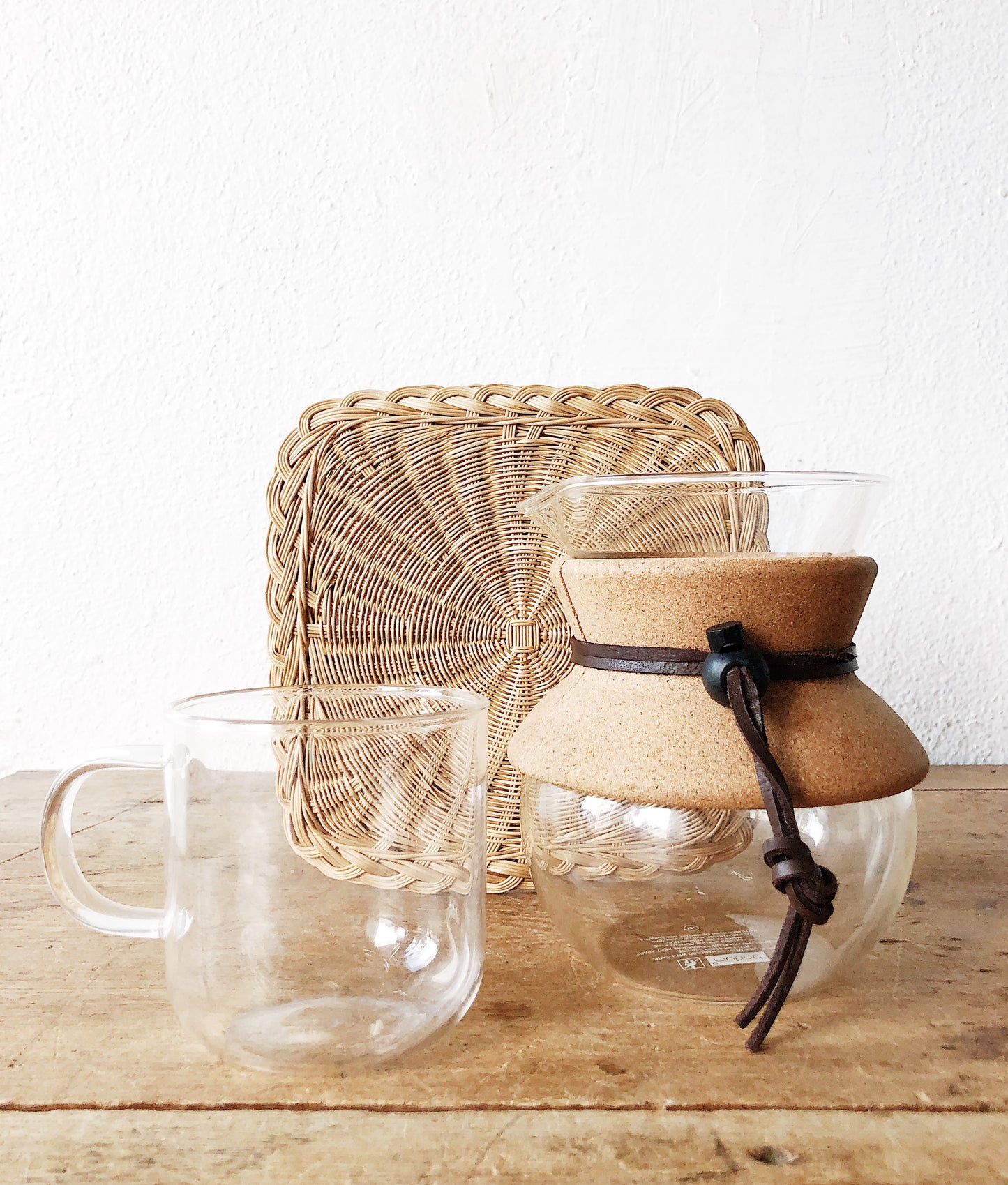 Bodum Pour Over Carafe, Glass Mug and Trivet