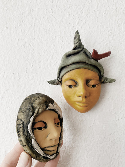 RESERVED KARLA Handmade Clay Face