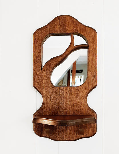 Vintage Mirrored Shelf