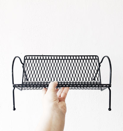 Mid Century Metal Book Rack