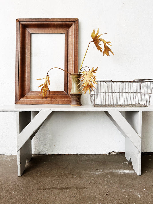 Antique wood bench