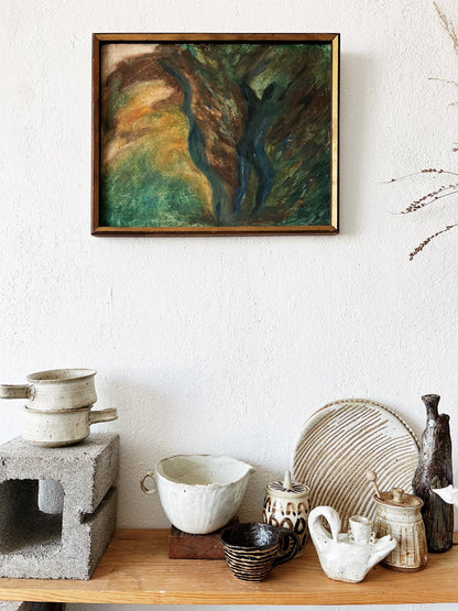 Original Vintage Abstract Painting