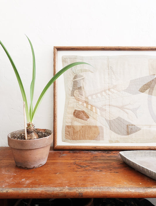 Vintage Art Deco Egyptian Revival Tapestry