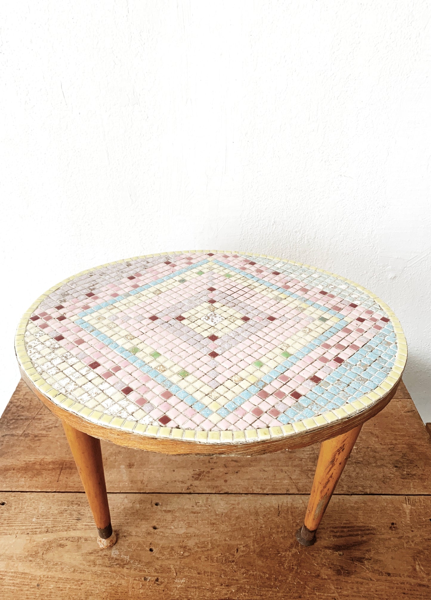 Mid Century Mosaic Tile Table