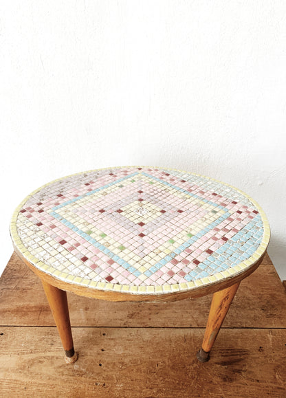 Mid Century Mosaic Tile Table