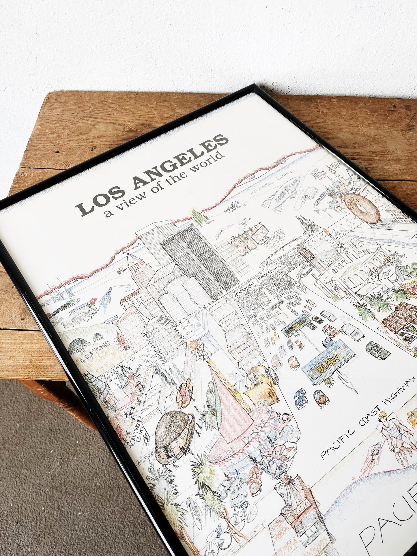 Vintage 1970s Los Angeles Poster