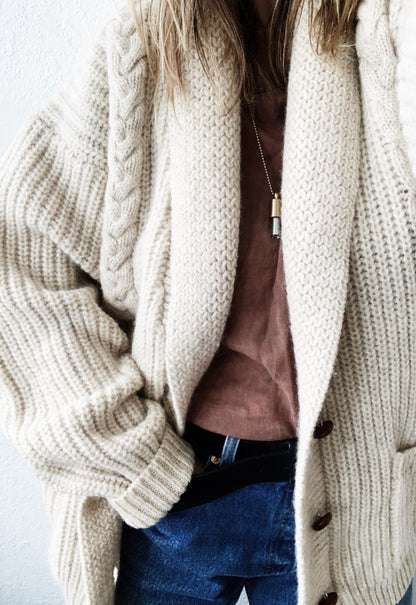 Vintage Oversized Wool Cardigan