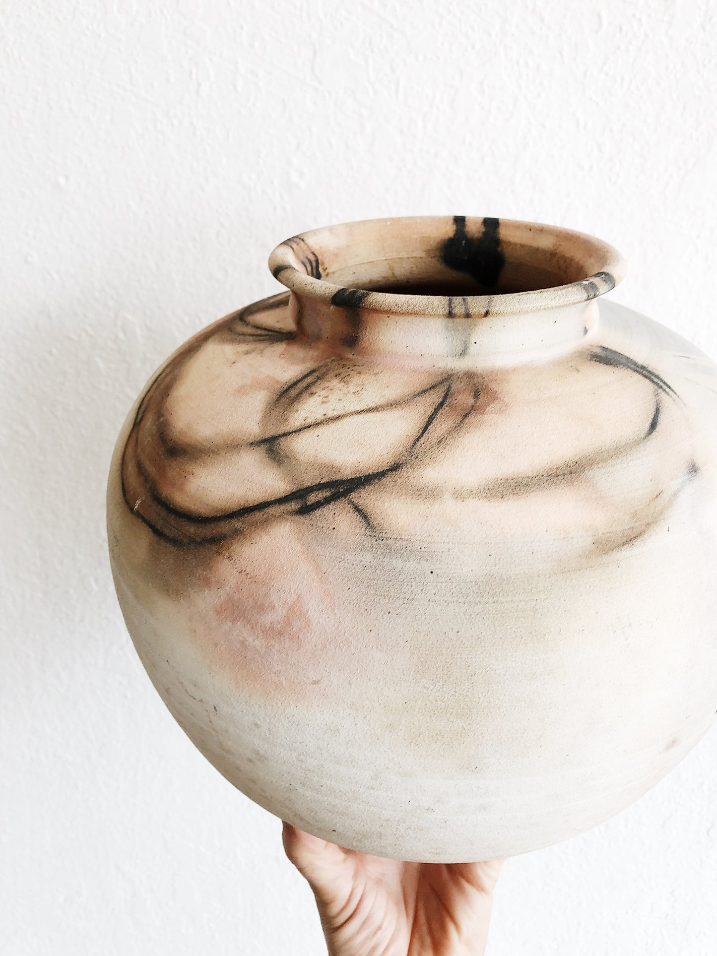 Stunning Large Vintage Raku Vessel