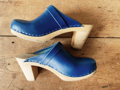 Maguba Cobalt Blue High Clogs