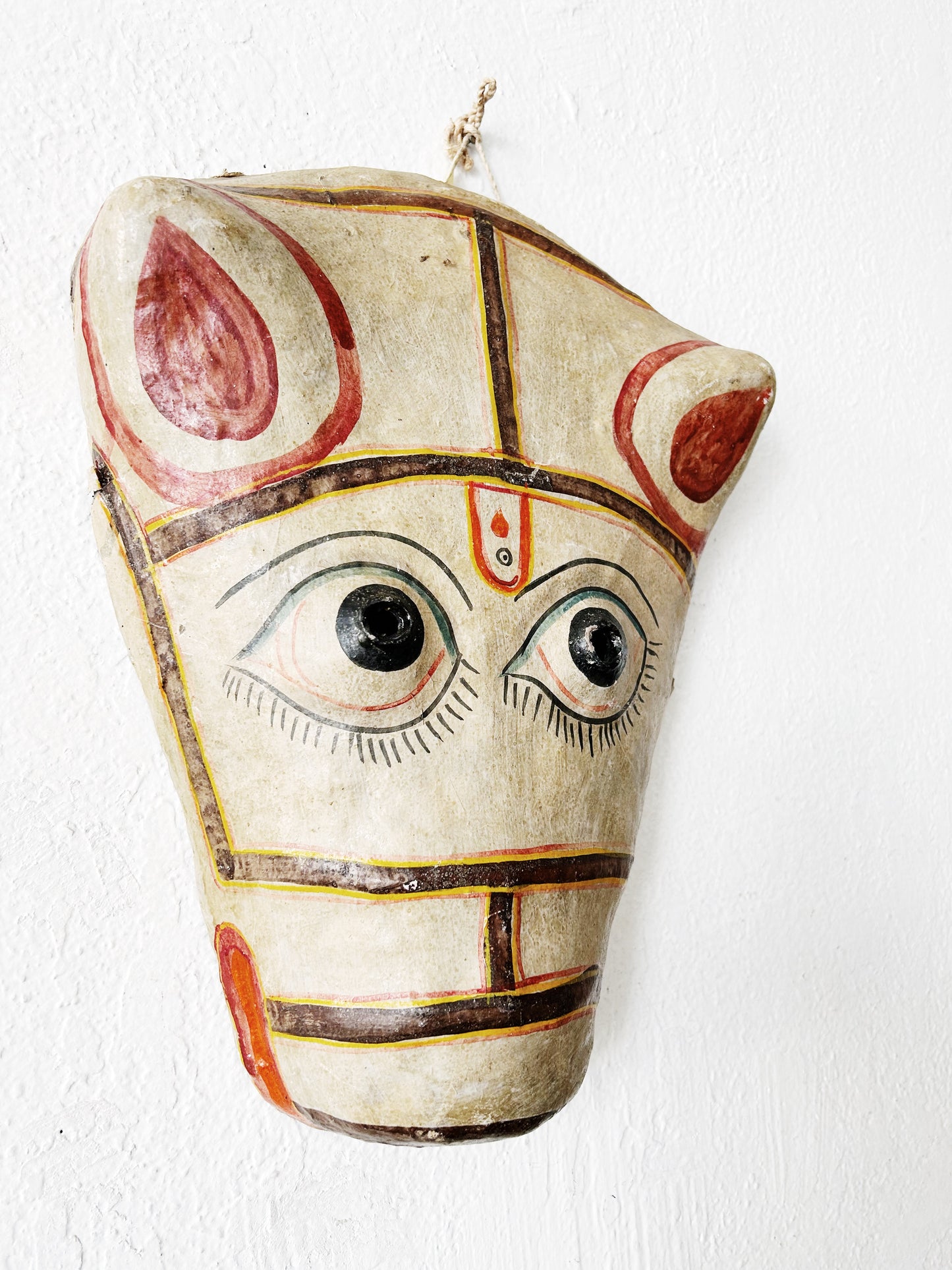 Vintage Handmade Paper Mache Mask