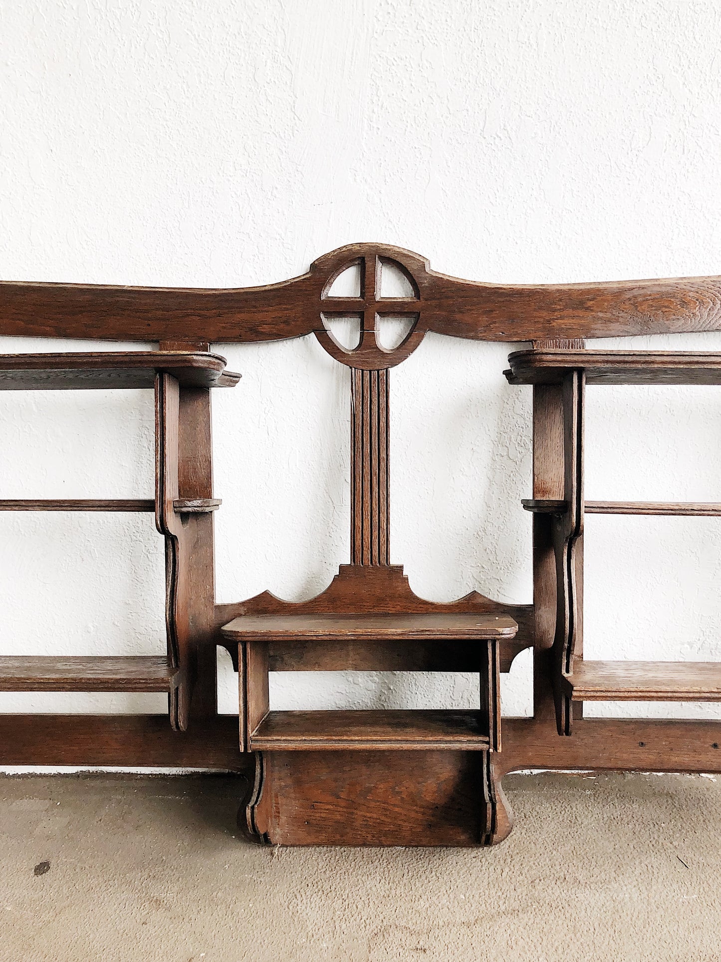Extra Large Carved Wood Shelf