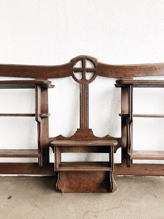 Extra Large Carved Wood Shelf