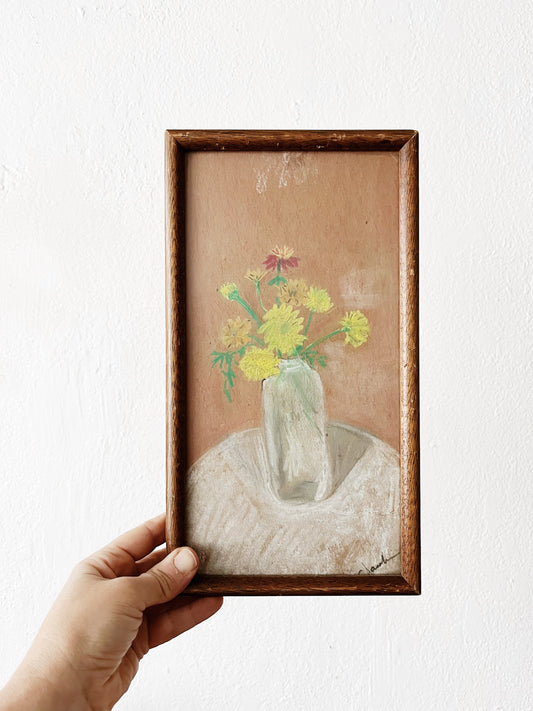Vintage Pastel Still Life