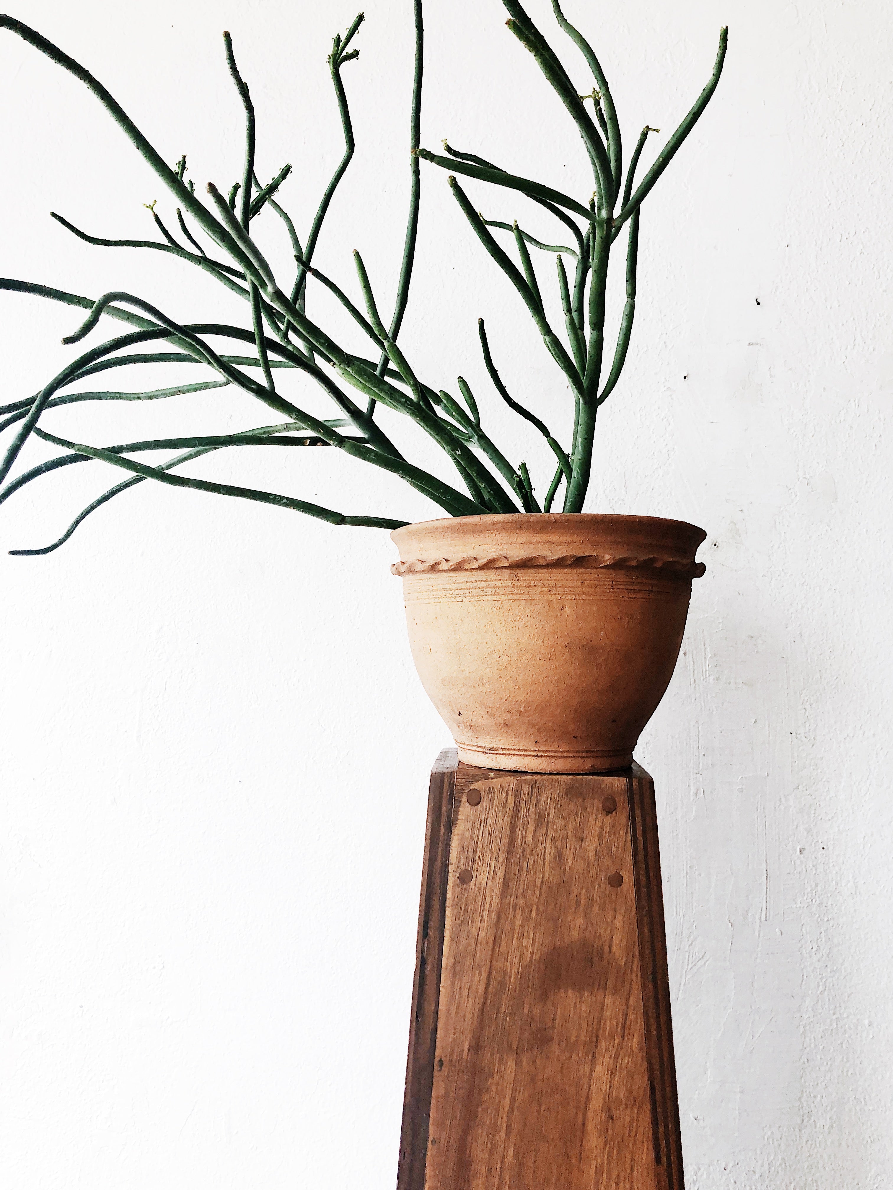 Tall Vintage Wood Display Plinth - Thumbnail 2