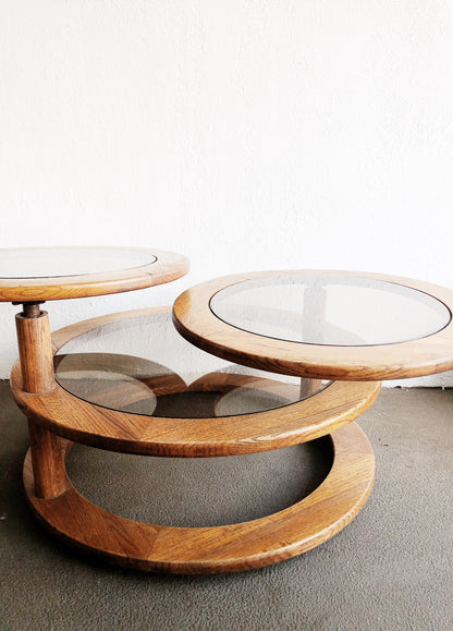 RESERVED BLOMSTER  Vintage Expanding Circular Coffee Table