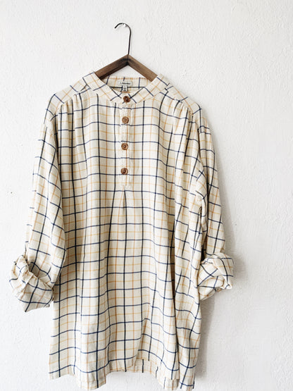 J. Peterman Cotton Plaid Tunic