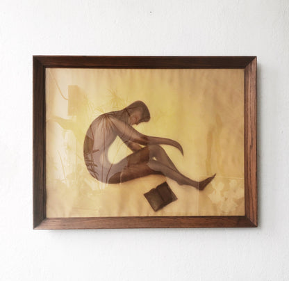 Vintage Original Reader Painting