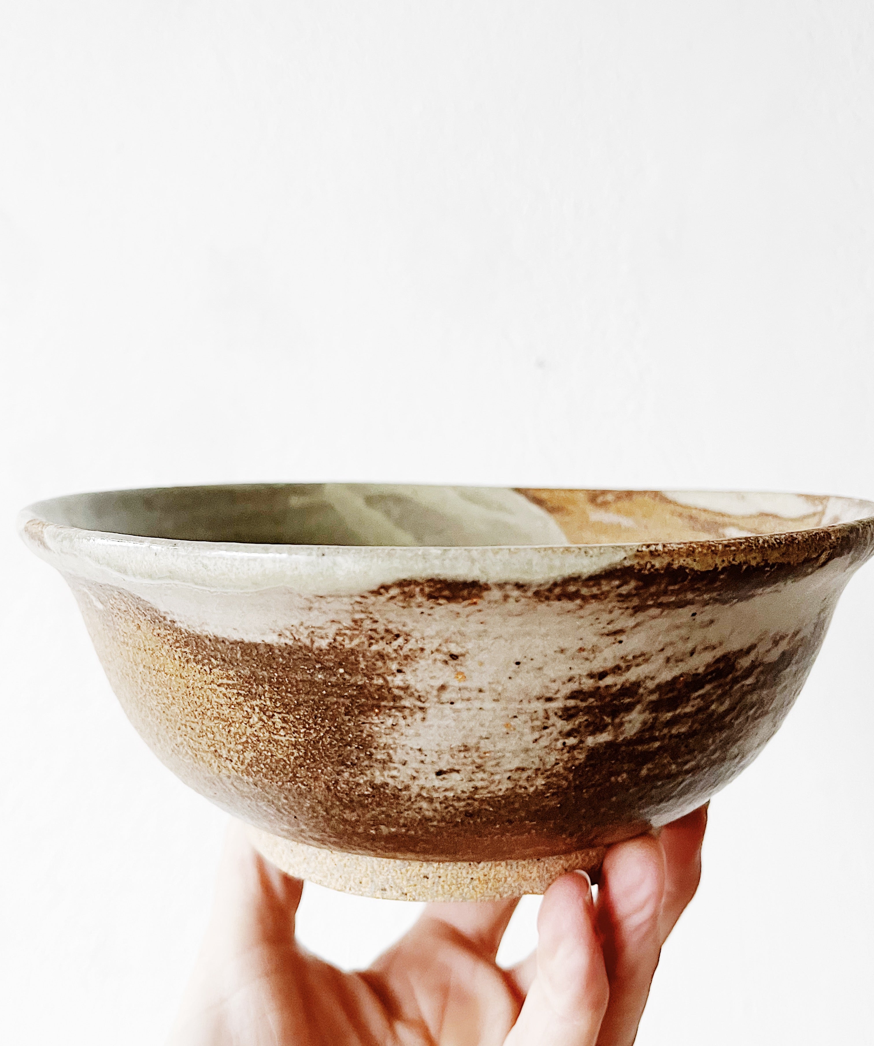 Swirled Handmade Pottery Bowl - Thumbnail 5