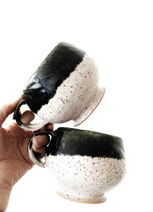 Large Vintage Stoneware Mugs