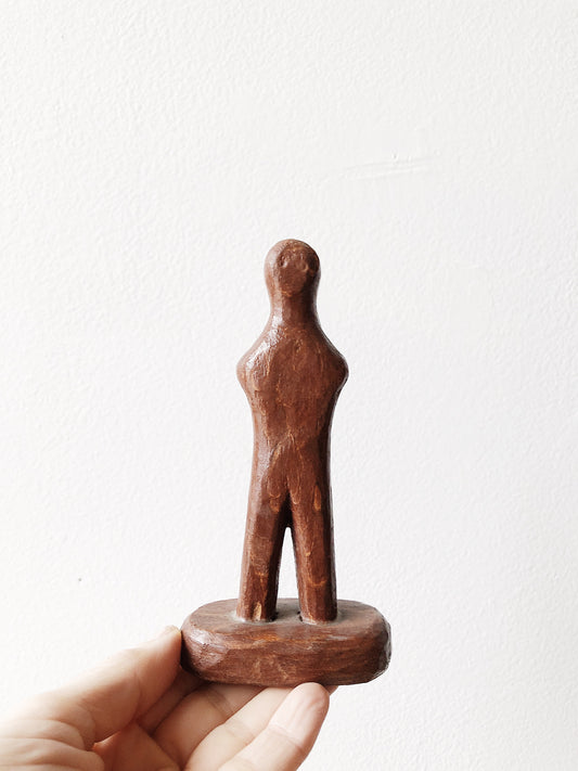 Small Vintage Wooden Figure