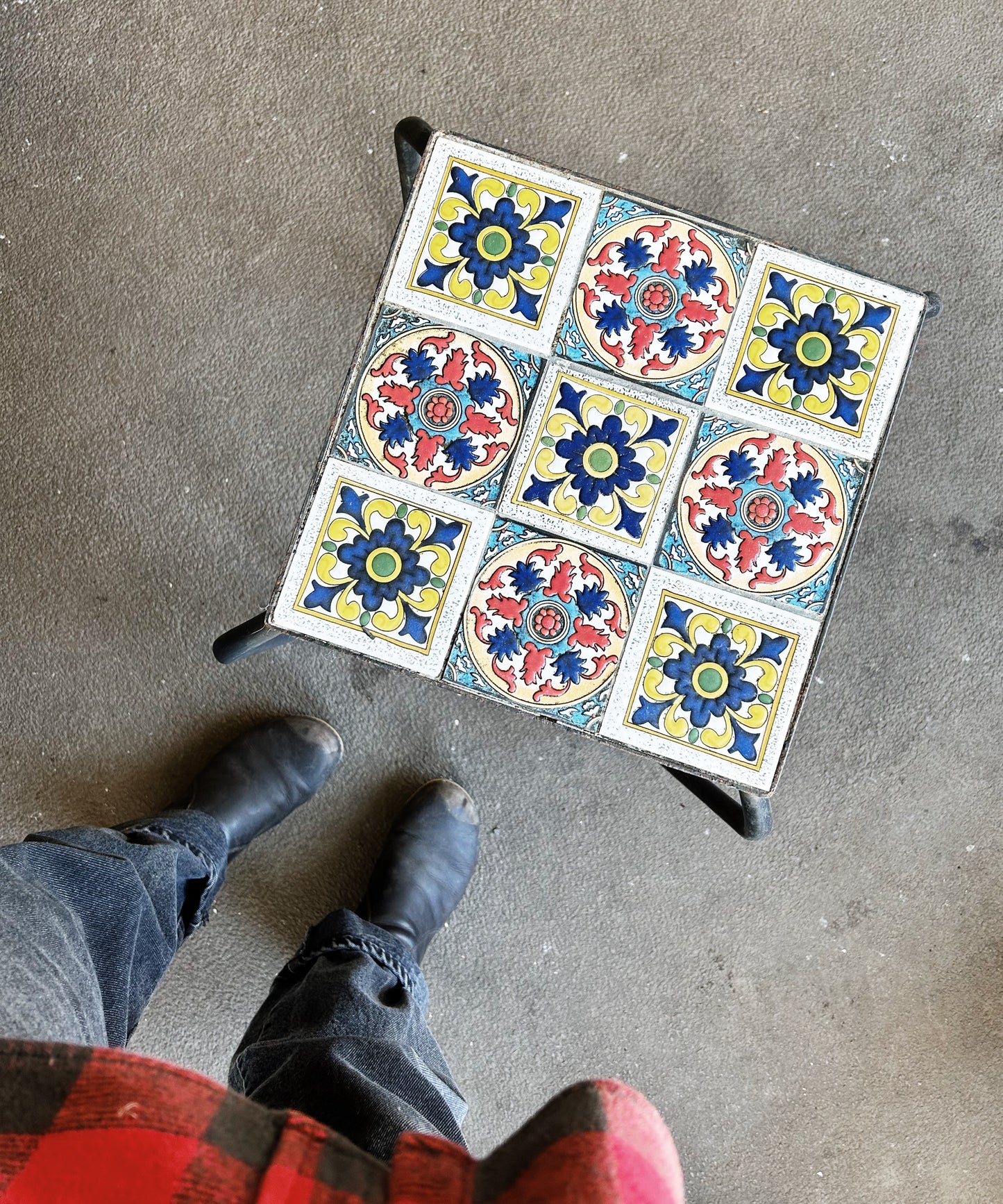 Mosaic Tiled Garden Table