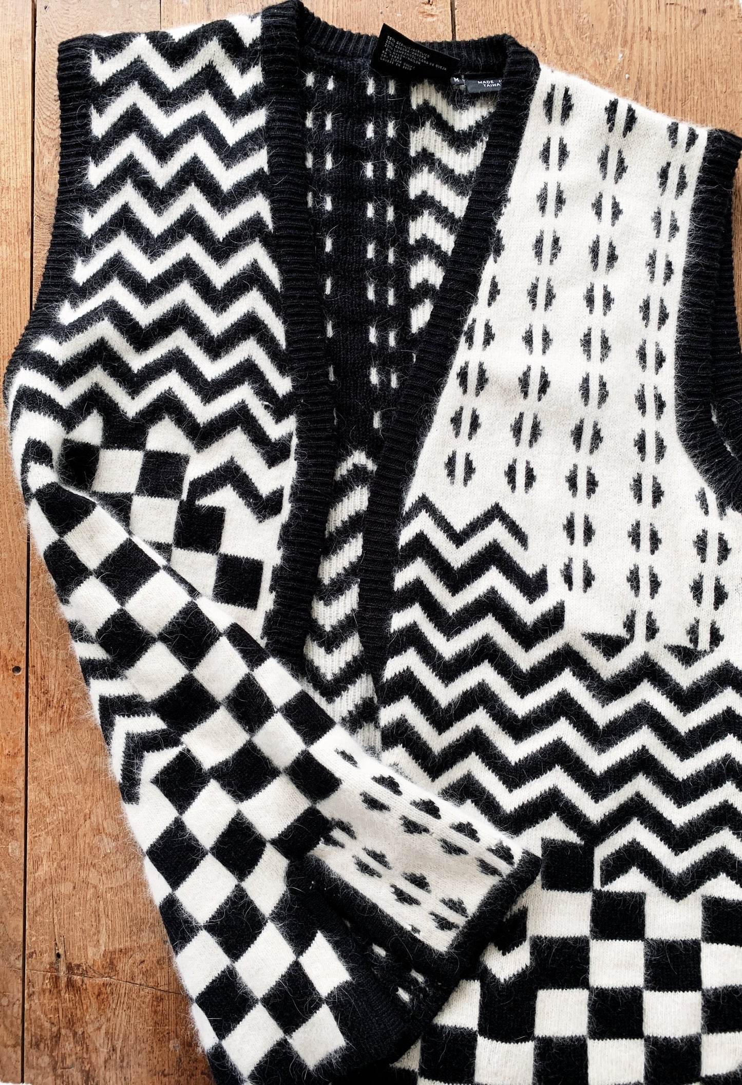 Vintage Long Angora Sweater Vest