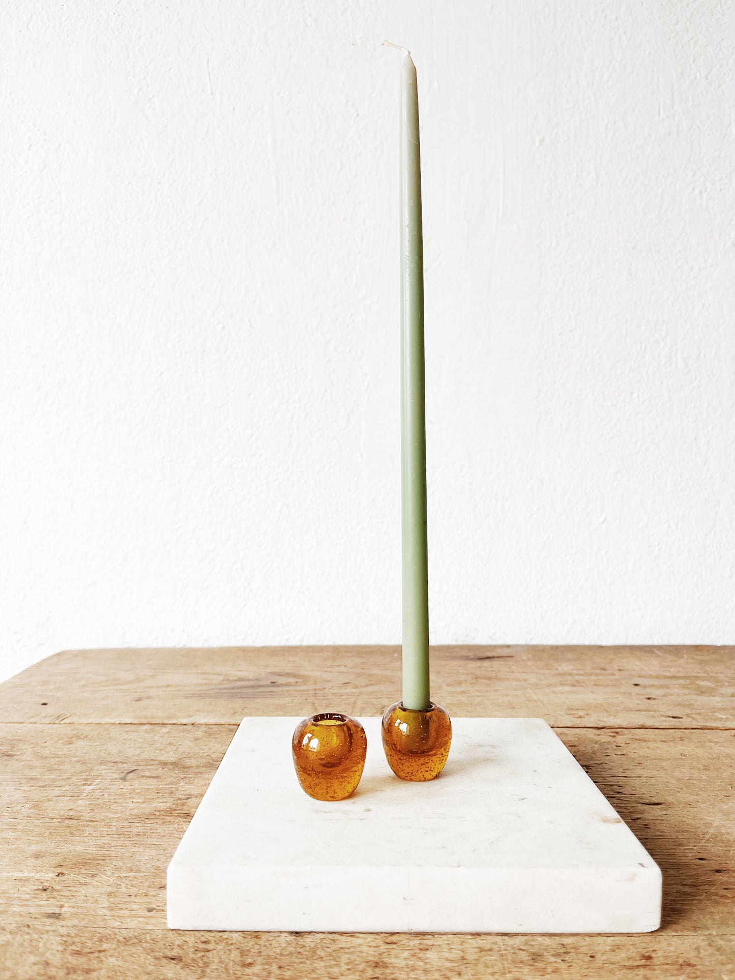 Petite Glass Candleholders