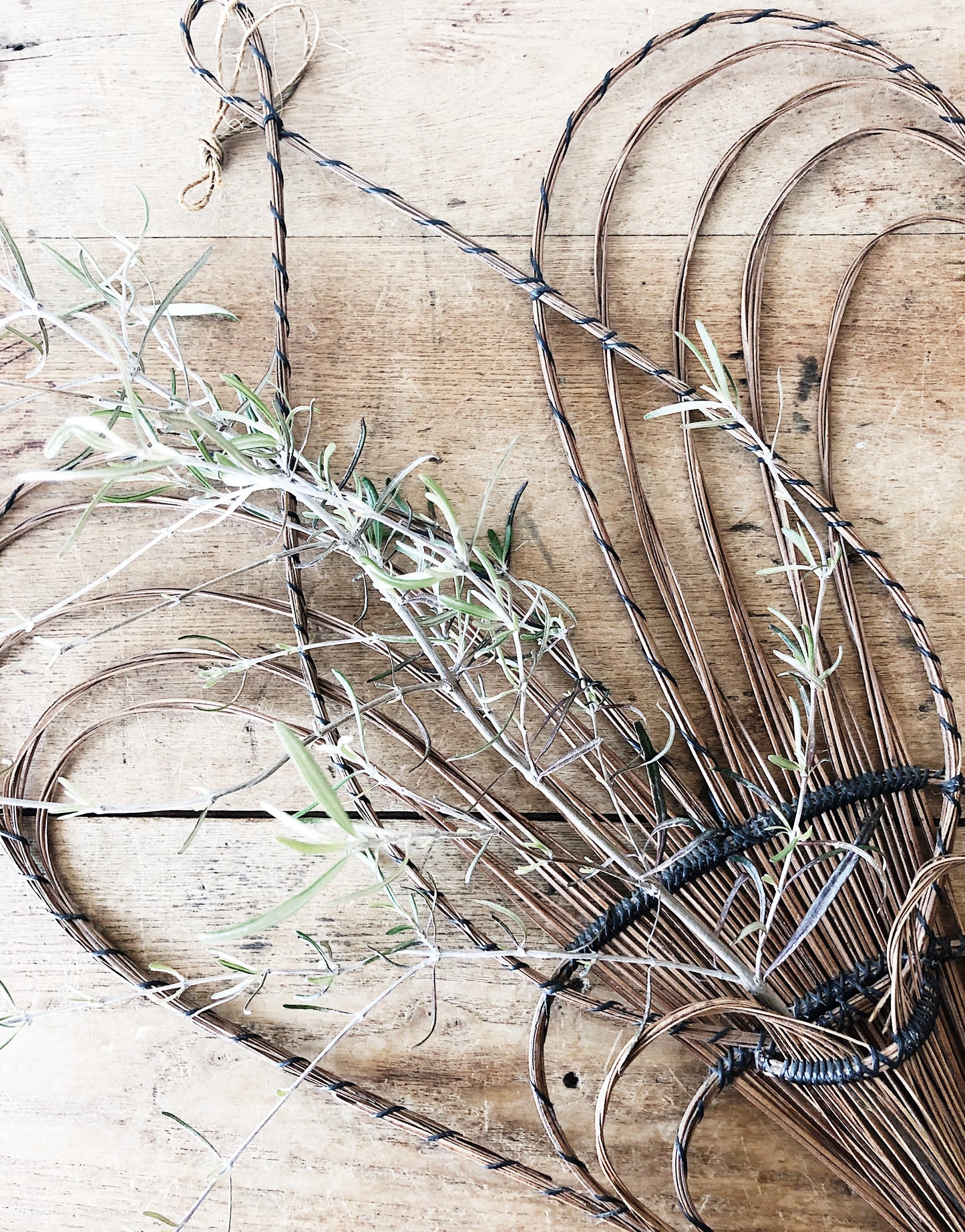 Vintage Grapevine Basket