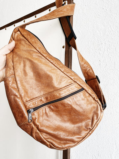 Vintage Leather Cross Body Pack